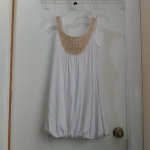 White, Grecian inspired dress, Sz M